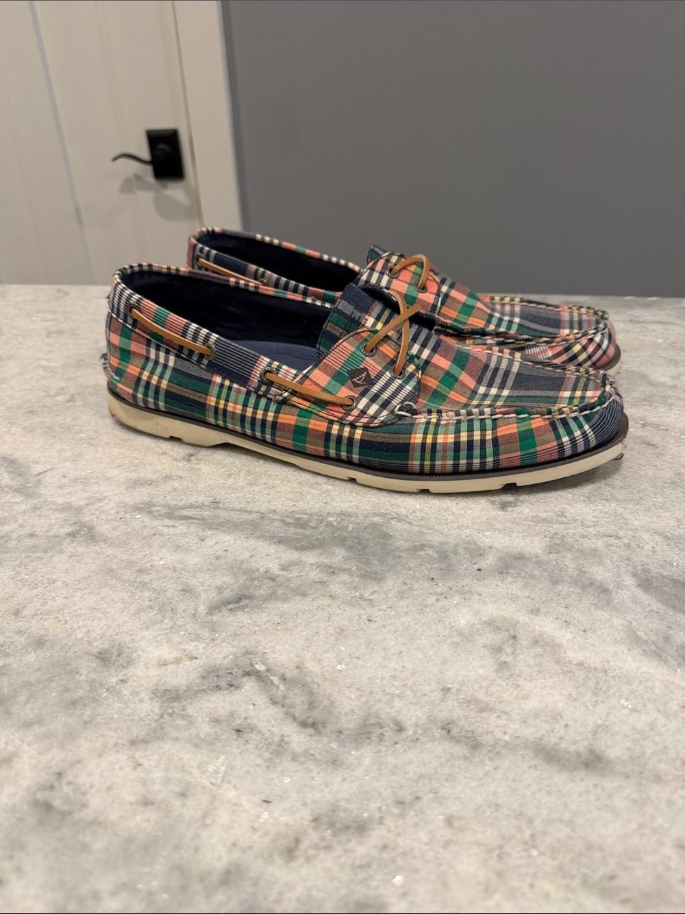 Sperry Multicolor Plaid Boat Shoes
